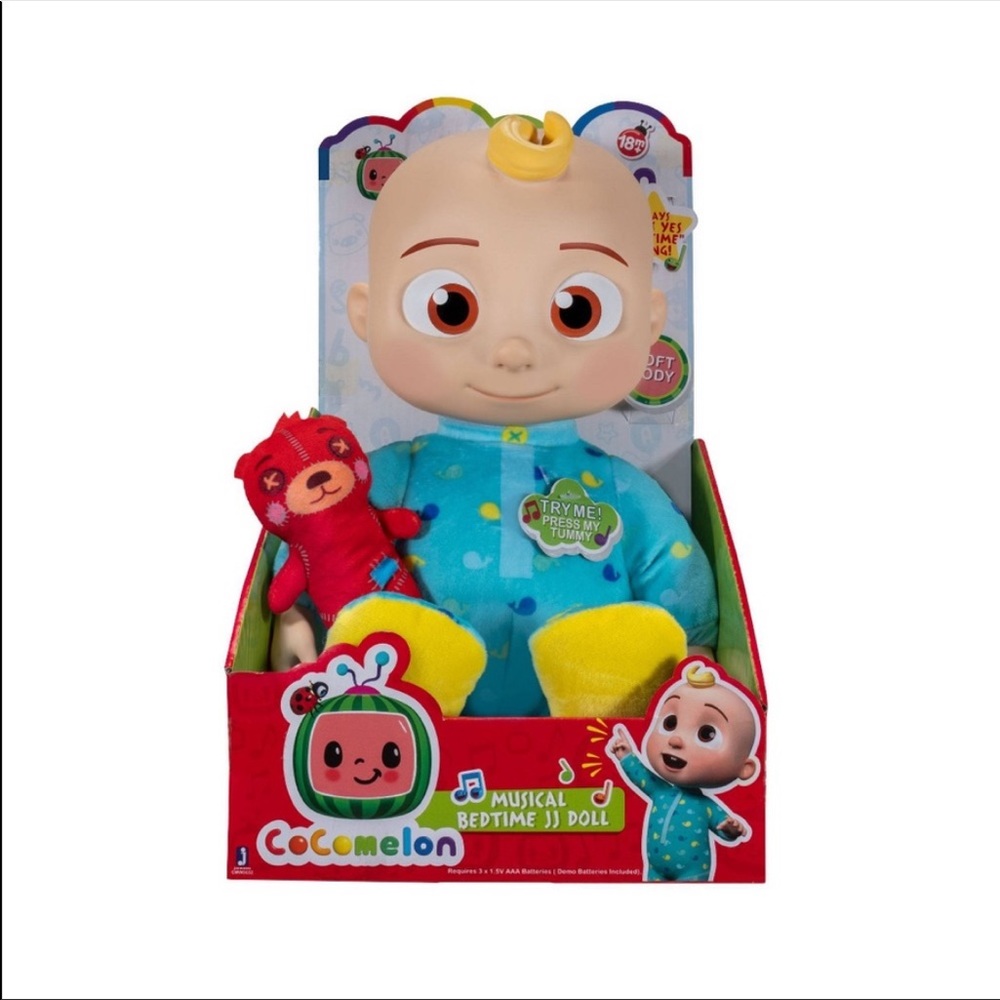 Cocomelon Musical Plush Bedtime JJ Doll Plush NEW